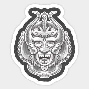 Happy shaman mask Sticker